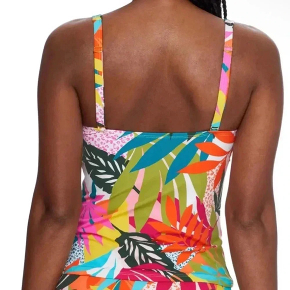 Bleu Rod Beattie Tankini Swimsuit Size 6D and Sarong Hipster Bottom Size 6 - Picture 4 of 11